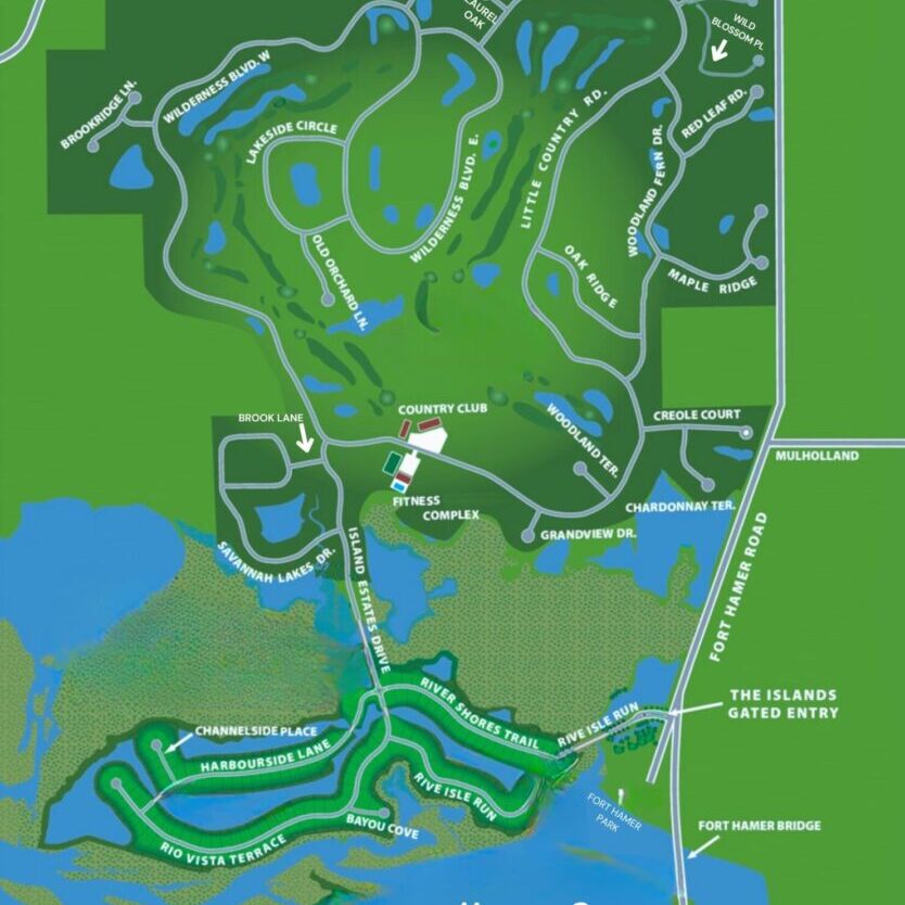 River Wilderness Community map