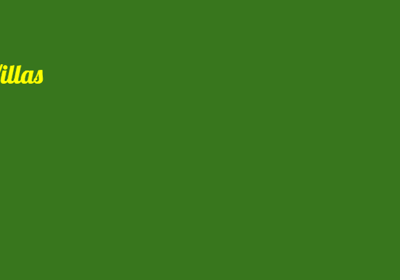The Villas text on green background.